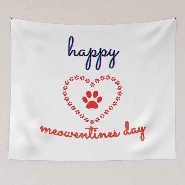 Item preview, Happy meowentines day - Cute Cat Art designed and sold by Mintminz.