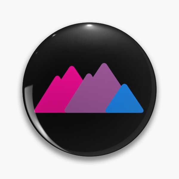 Item preview, Triangle Bi Mountains. Bisexual Pride designed and sold by Subtle Pride Shop.