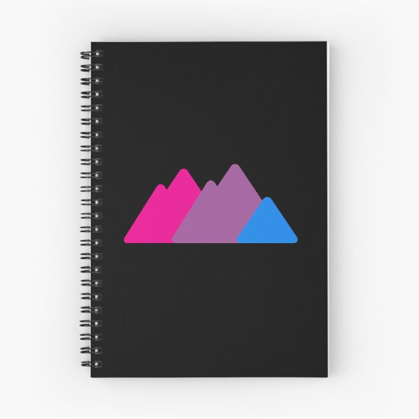 Item preview, Triangle Bi Mountains. Bisexual Pride designed and sold by Subtle Pride Shop.
