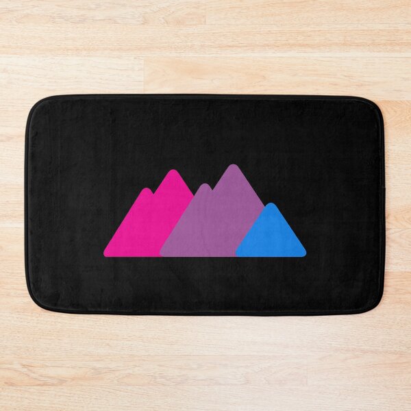 Item preview, Triangle Bi Mountains. Bisexual Pride designed and sold by Subtle Pride Shop.