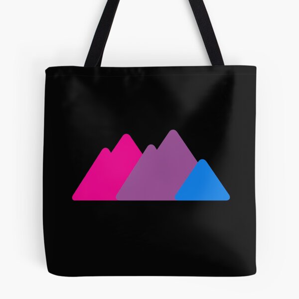 Item preview, Triangle Bi Mountains. Bisexual Pride designed and sold by Subtle Pride Shop.