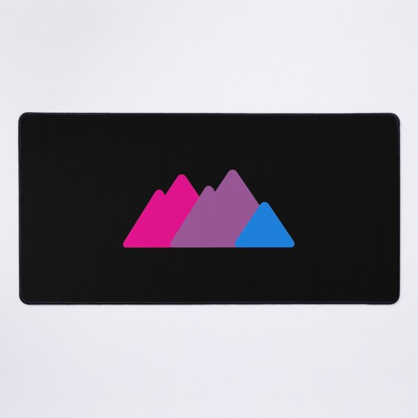Item preview, Triangle Bi Mountains. Bisexual Pride designed and sold by Subtle Pride Shop.