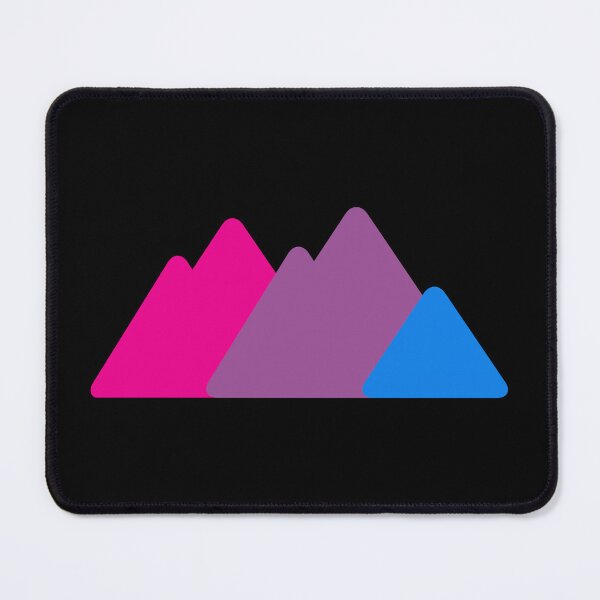 Item preview, Triangle Bi Mountains. Bisexual Pride designed and sold by Subtle Pride Shop.