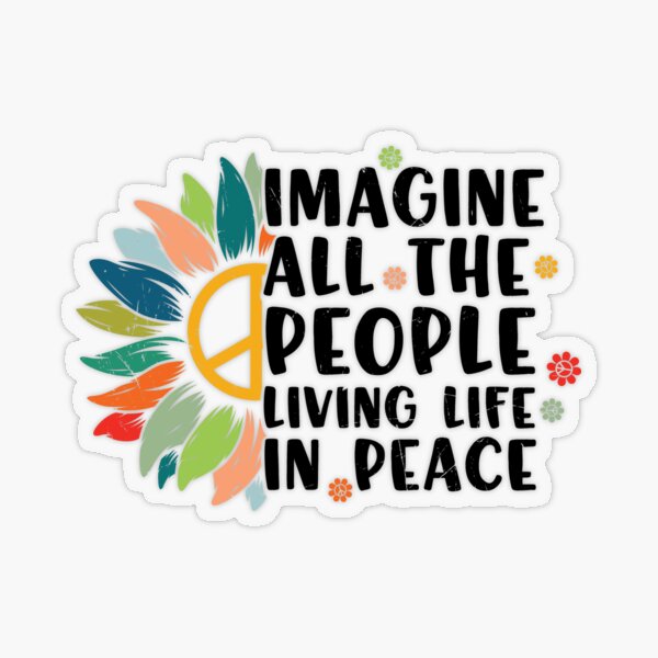 Item preview, Imagine All the People Living Life in Peace designed and sold by murkyswamp.