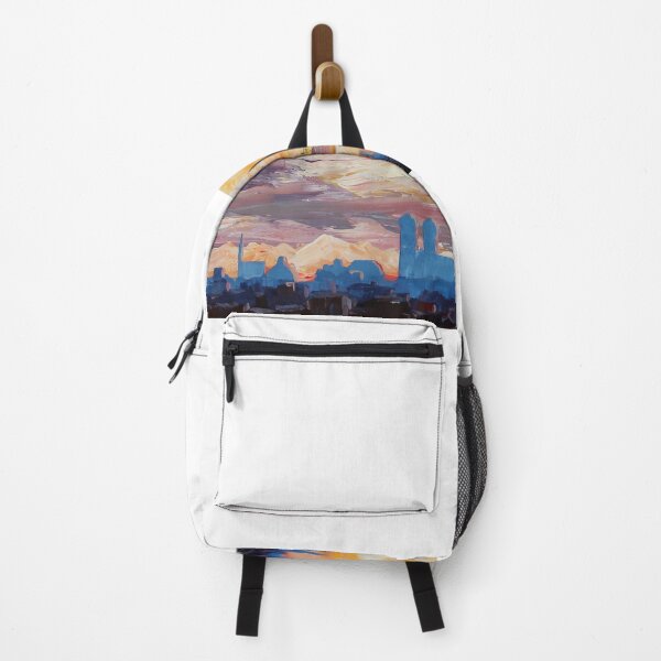 Item preview, Munich skyline at Dusk with Alps designed and sold by artshop77.