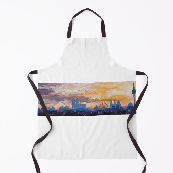Item preview, Munich skyline at Dusk with Alps designed and sold by artshop77.