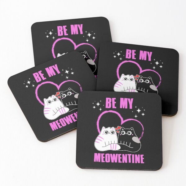 Item preview, Happy Meowentines Day, Be My Meowentine, Cat lover Valentines Day designed and sold by FNStuff.
