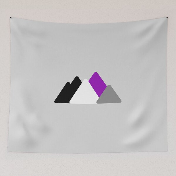 Item preview, Triangle Demi Sexual Mountains. Demisexual Pride designed and sold by Subtle Pride Shop.