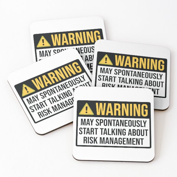 Item preview, Risk Manager Funny Warning designed and sold by woodesigner.