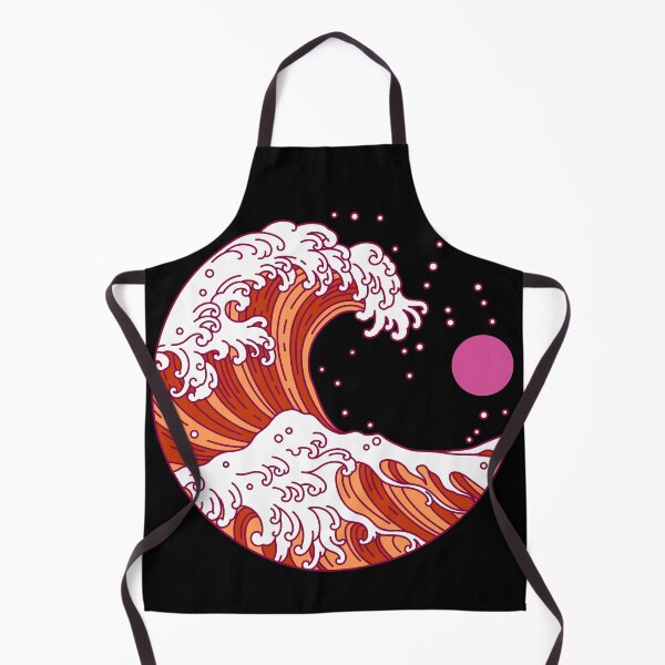 Item preview, Circular Japanese Wave. Lesbian Pride designed and sold by Subtle Pride Shop.