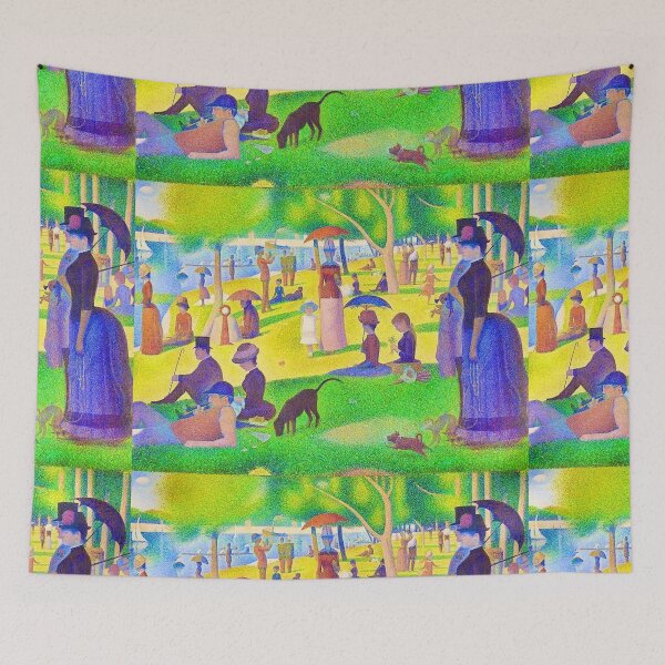 Item preview, A Sunday Afternoon on the Island of La Grande Jatte, 1884–1886 by  Georges Seurat (Digitally enhanced by WatermarkNZ Press designed and sold by CristalleLisa.