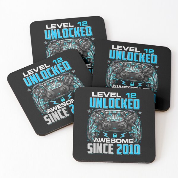 Item preview, Level 12 Unlocked Awesome Since 2010 12th Birthday Gaming designed and sold by Andreberube.