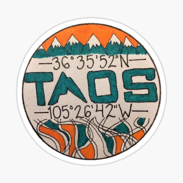 Item preview, Taos, NM Coordinates designed and sold by swyly11.