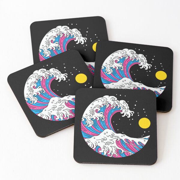 Item preview, Circular Japanese Pan Wave. Pansexual Pride designed and sold by Subtle Pride Shop.