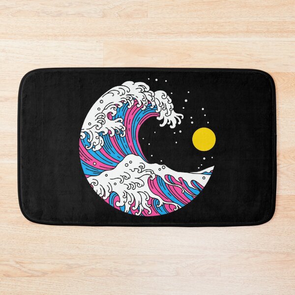 Item preview, Circular Japanese Pan Wave. Pansexual Pride designed and sold by Subtle Pride Shop.