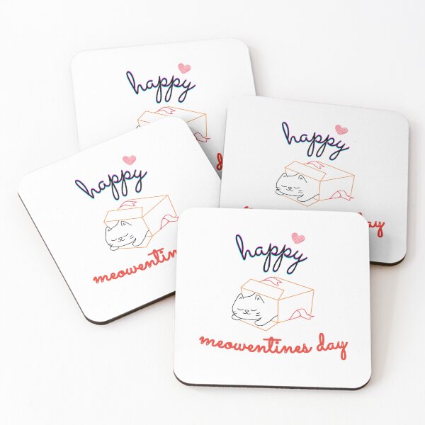Item preview, Happy meowentines day - Cute Cat Art - Catie designed and sold by Mintminz.
