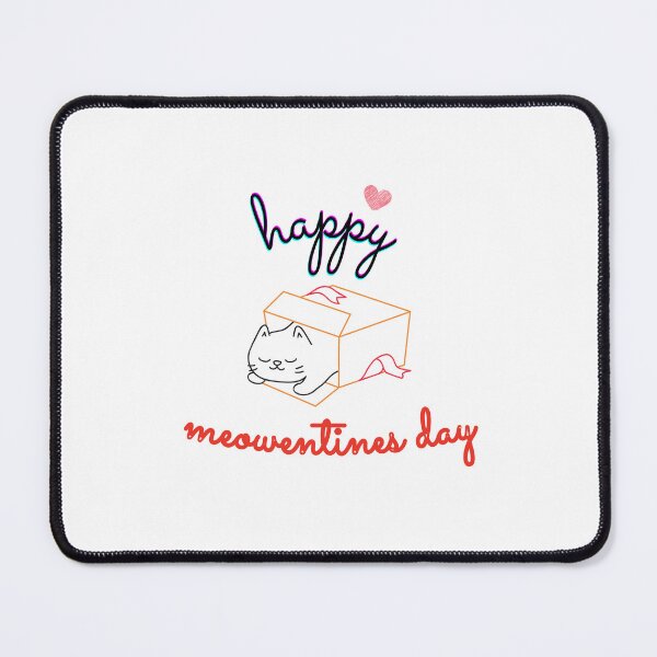Item preview, Happy meowentines day - Cute Cat Art - Catie designed and sold by Mintminz.