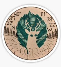 Deer Valley, UT Coordinates Sticker
