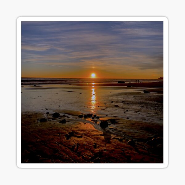 Relaxing Pebble Beach Santa Barbara Sticker