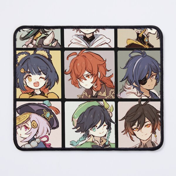 Item preview, Genshin Impact Characters Chibi Assemble Classic T-Shirt.png designed and sold by WesleyCopenhe.