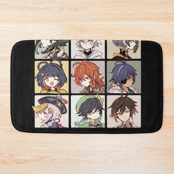 Item preview, Genshin Impact Characters Chibi Assemble  Classic T-Shirt.png designed and sold by WesleyCopenhe.