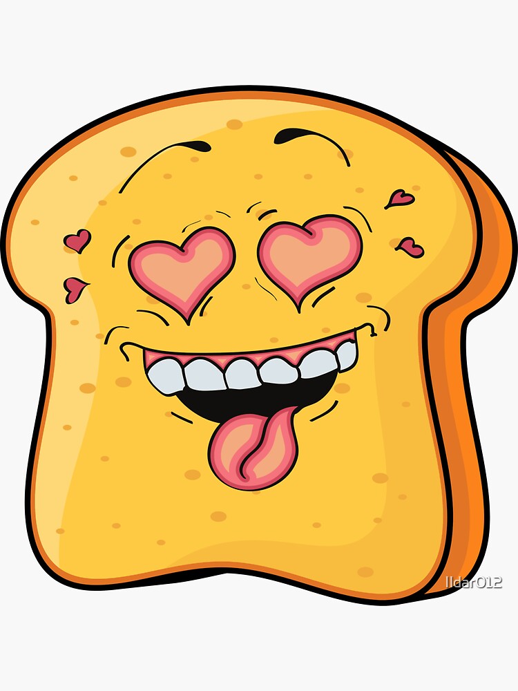 "Disguised Toast Funny Iconic Design Classic" Sticker by Ildar012