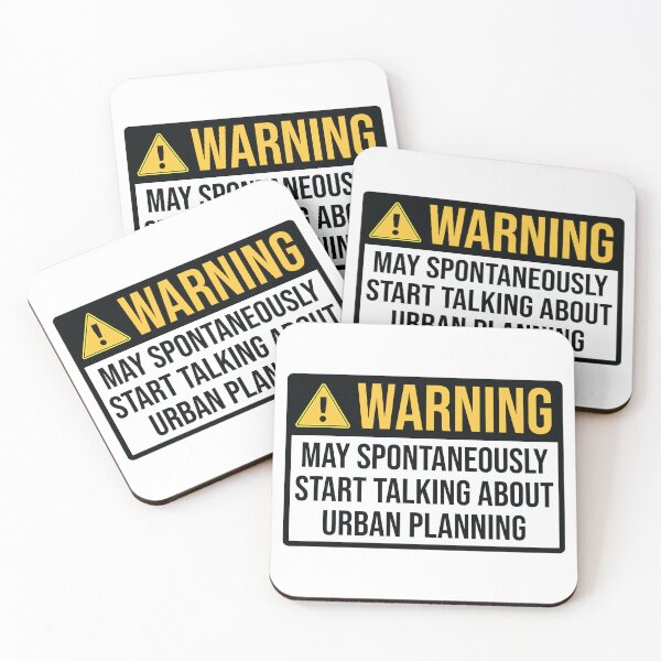 Item preview, Urban Planner Funny Warning designed and sold by woodesigner.