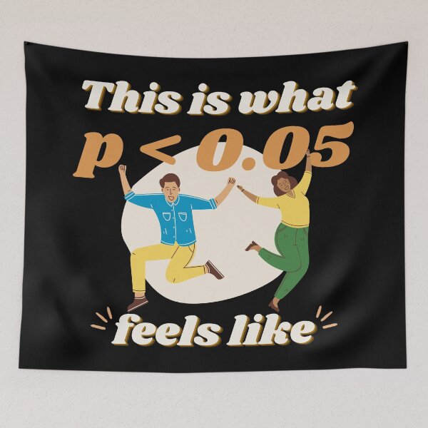 Item preview, This Is What P < 0.05 Feels Like – Funny Science designed and sold by cinsarad.