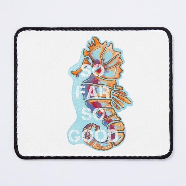 Item preview, Seahorse, So far so good, ocean life, cartoon designed and sold by DebbieJoyArt.
