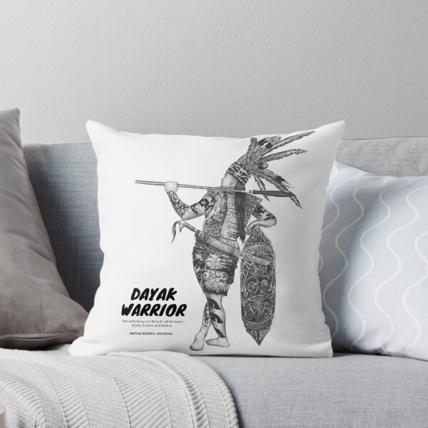 Item preview, Borneo Dayak Culture - Dayak Warriors original sketch. designed and sold by Akbarudi.