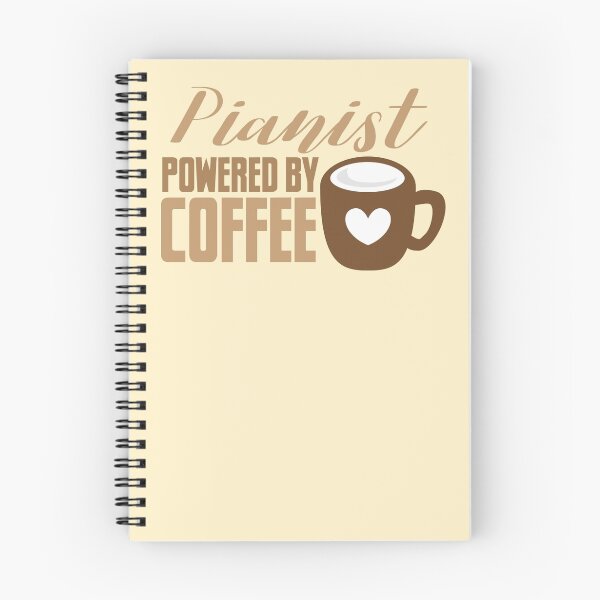 Item preview, pianist powered by coffee designed and sold by jazzydevil.