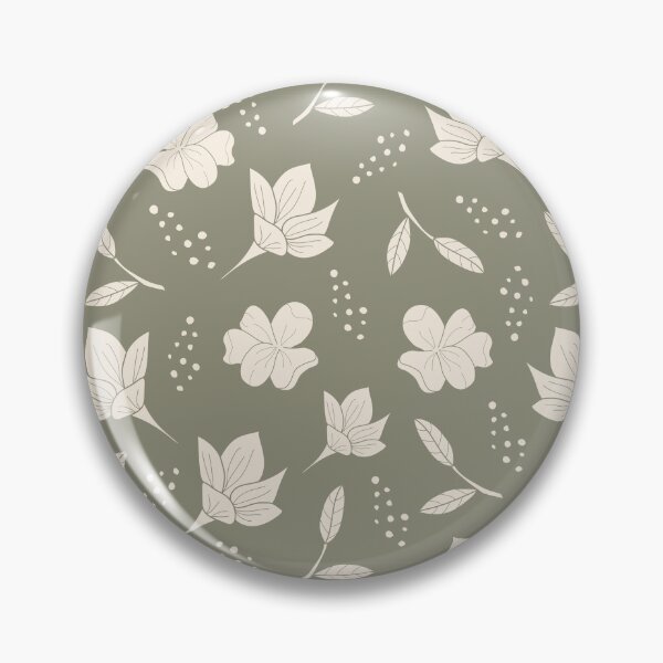 Item preview, vintage Grün flowers designed and sold by sewproject.