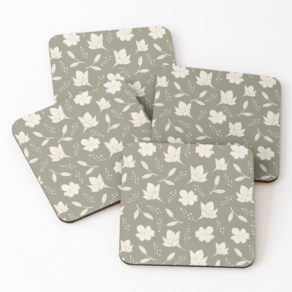 Item preview, vintage Grün flowers designed and sold by sewproject.