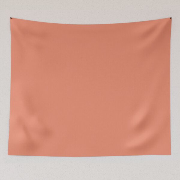 Item preview, Solid Ripe Peach Orange Monochrome Minimal Design designed and sold by HiddenPuppets.
