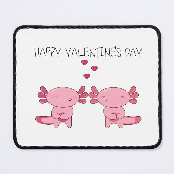 Item preview, Happy Valentine's Day - Pink Axololt Lovers - Axolotl Couples designed and sold by Zeeprint ★★★★★.