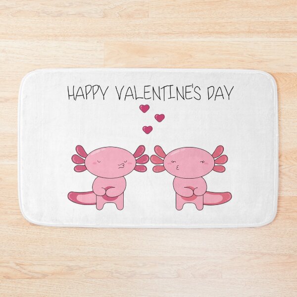 Item preview, Happy Valentine's Day - Pink Axololt Lovers - Axolotl Couples designed and sold by Zeeprint ★★★★★.