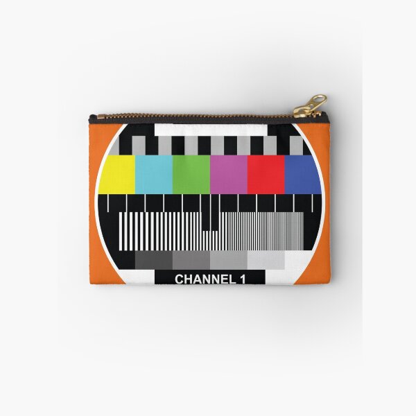 Item preview, London TV Screen Orange cushion cover designed and sold by jaysanstudio.