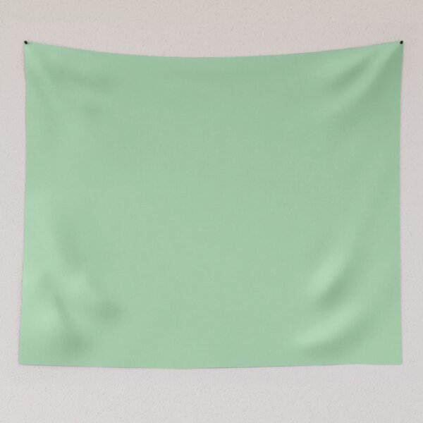 Item preview, Solid Pastel Light Lagoon Green Monochrome Minimal Design designed and sold by HiddenPuppets.