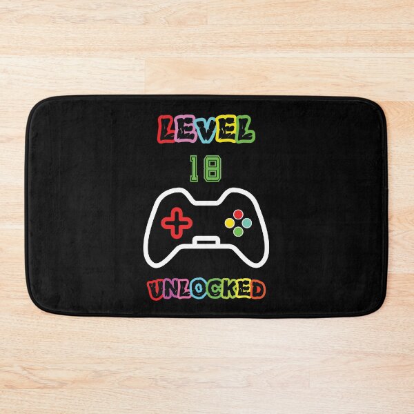 Item preview, Level 18 Unlocked, 18th Birthday Gift designed and sold by jain-ravi002.
