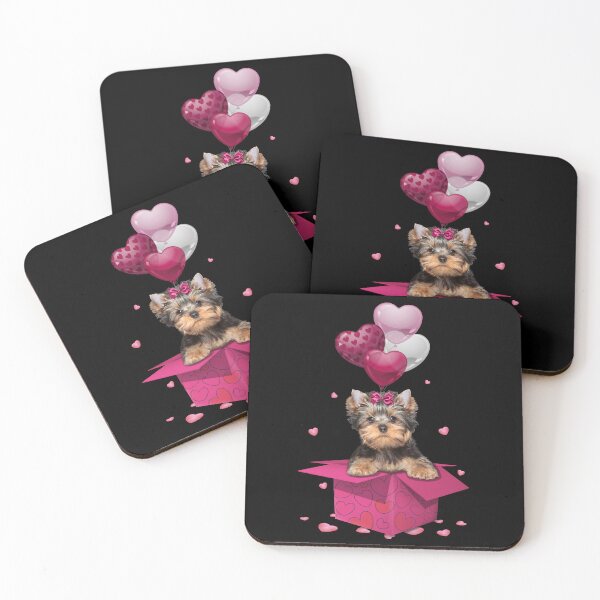 Item preview, Cute Valentine Yorkshire Terrier Couple Dog Lover Wife Husband designed and sold by adsmod.