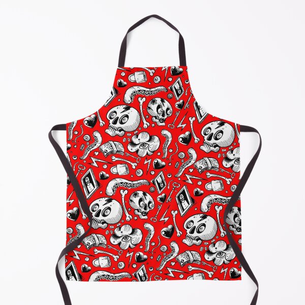 Item preview, Red Doodle pattern designed and sold by fakeface.
