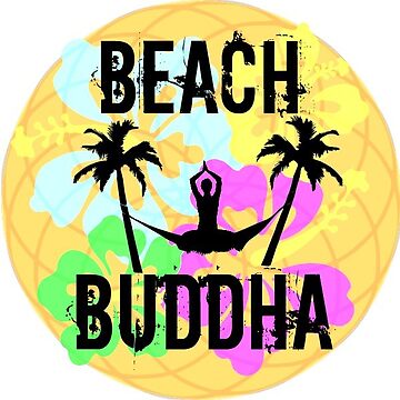 Artwork thumbnail, Beach Buddha Circle Sticker by BeachBuddha