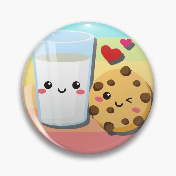 Item preview, Perfect Match Cookie and Milk | Cute Funny Cool Kawaii designed and sold by katagnesart.