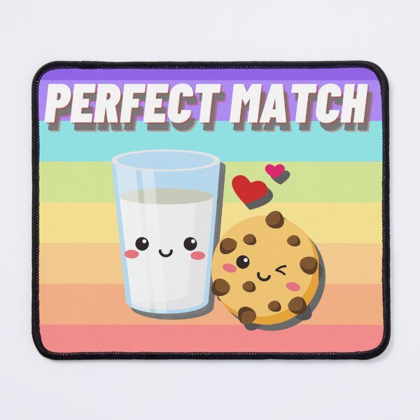 Item preview, Perfect Match Cookie and Milk | Cute Funny Cool Kawaii designed and sold by katagnesart.