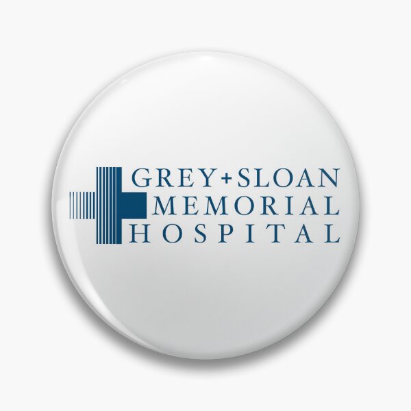 Artikelvorschau, Graues Logo des Sloan Memorial Hospital entworfen und verkauft von MeyrinApparel.