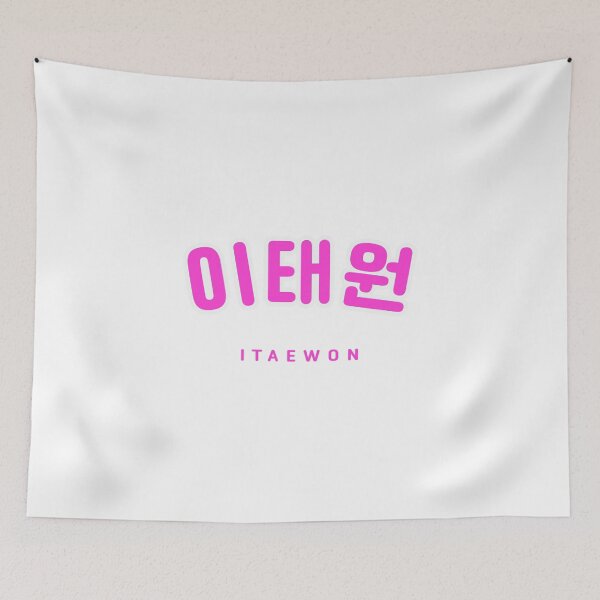 Item preview, Itaewon Korean Hangul Shirt | 이태원 | Korean Alphabet | South Korea | North Korea designed and sold by KPopPopPop.