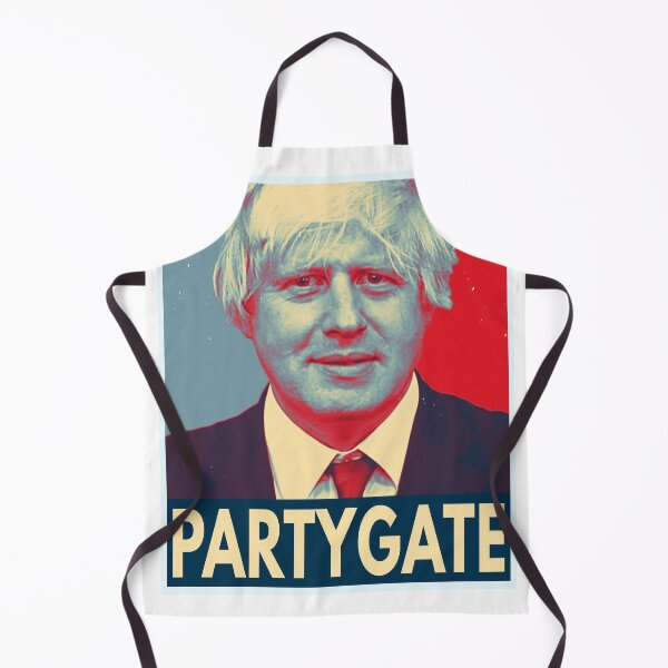 Item preview, Partygate (Vintage Retro Iconic Poster Design • Funny Viral Twitter Meme • Boris Johnson Birthday Party) designed and sold by SassyClassyMe.