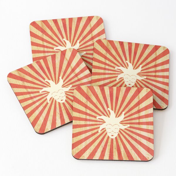 Item preview, Jester Masked on Vintage White and Red Sunburst designed and sold by HiddenPuppets.