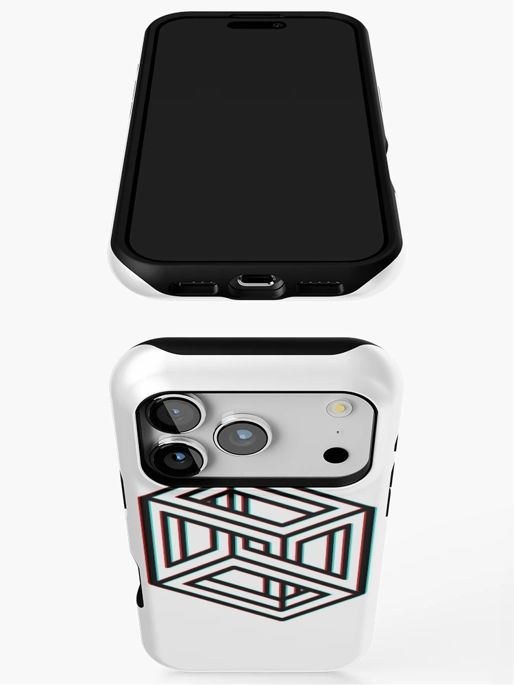 Thumbnail 3 of 4, iPhone Case, 3D Impossible Box in 3D [Roufxis-Rb] designed and sold by RoufXis.