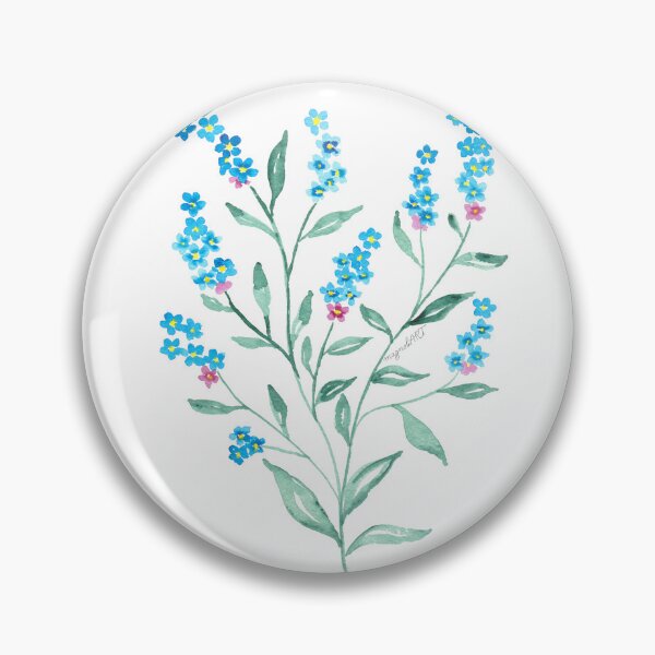 Item preview, Wood forget-me-not /Myosotis sylvatica/ 2. - botanical watercolor artwork designed and sold by magnoliART botanical_kata.